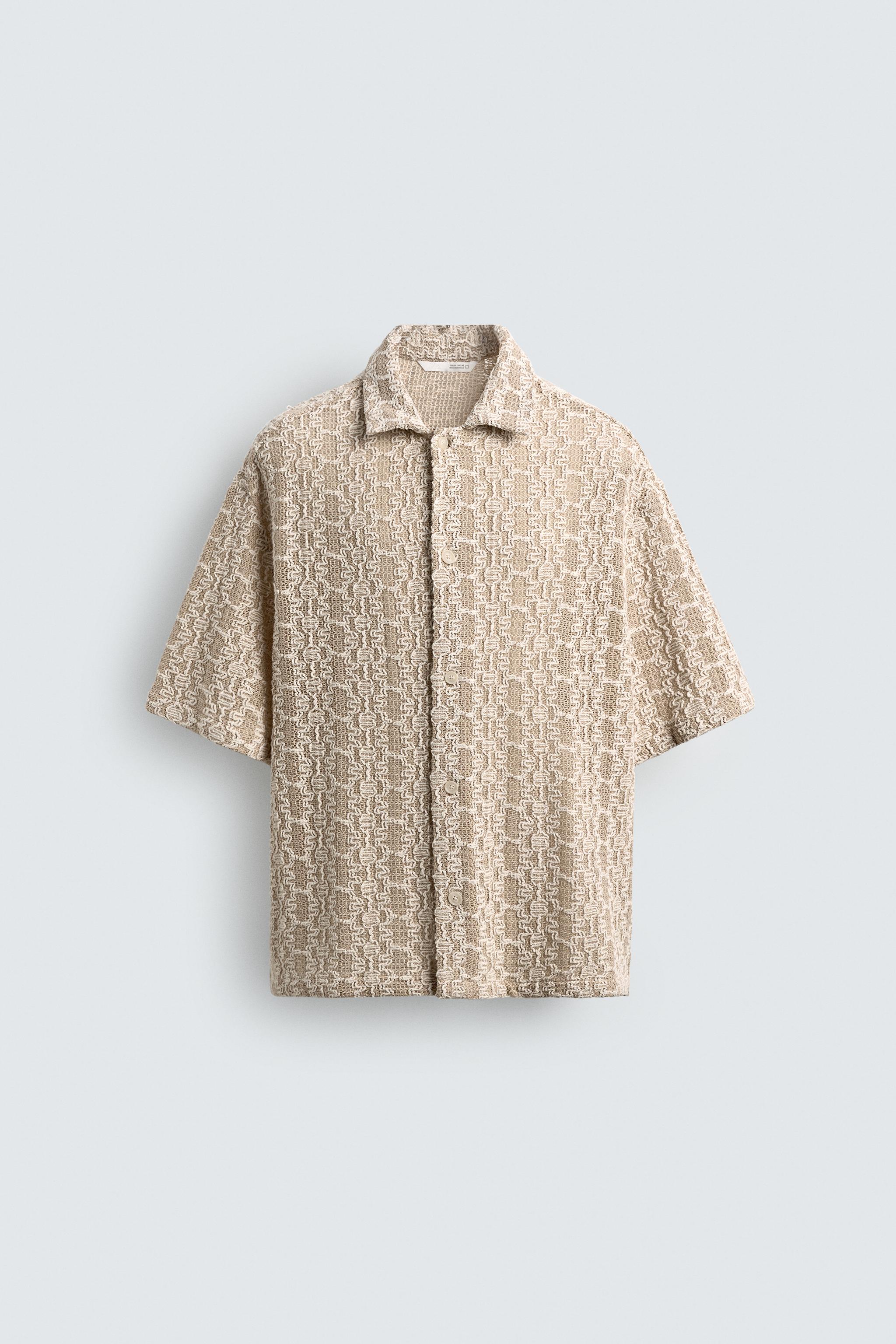 CROCHET TEXTURED SHIRT
